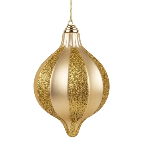 ORNAMENTO NAVIDEÑO ALARGADO CHAMPAGNE MIRÓ CHRISTMAS - Imagen 1