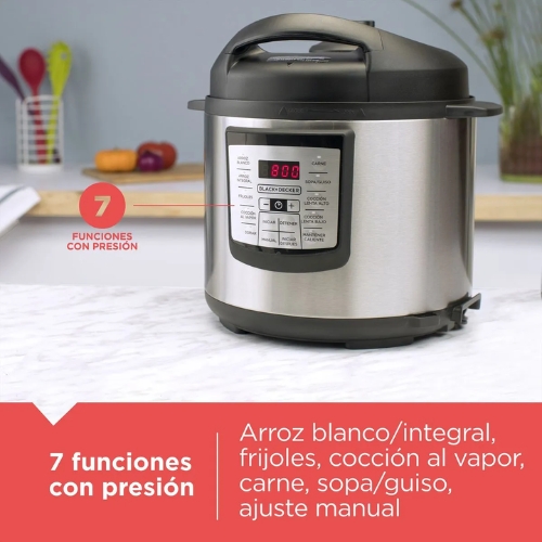OLLA DE PRESIÓN DIGITAL BLACK & DECKER - Imagen 5