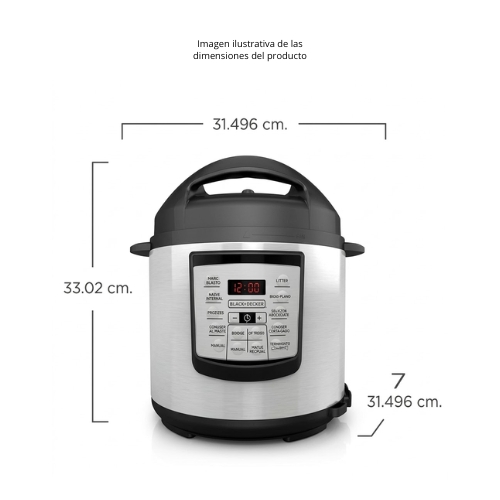 OLLA DE PRESIÓN DIGITAL BLACK & DECKER - Imagen 9