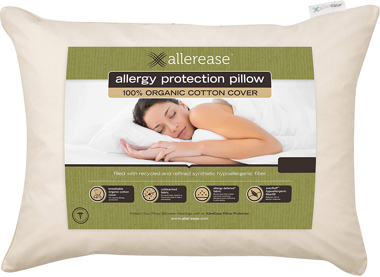 relleno de almohada 100% fibra de algodón orgánico, Algodón orgánico,  Natural, King
