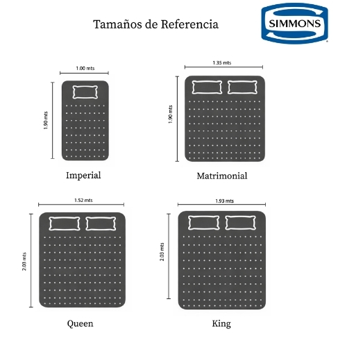 BASE Y COLCHÓN BEAUTYSLEEP SUPERPILLOW TOP IMPERIAL SIMMONS - Imagen 5