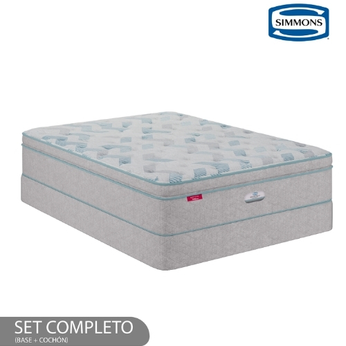 BASE Y COLCHÓN BEAUTYSLEEP SUPERPILLOW TOP IMPERIAL SIMMONS - Imagen 1