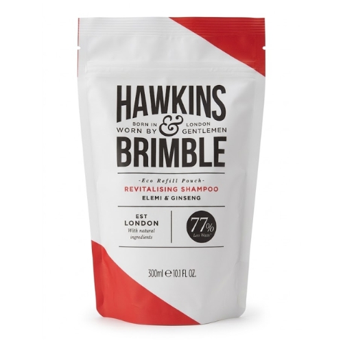 SHAMPOO REVITALIZANTE BOLSA DE RECARGA PARA CABALLERO HAWKINS & BRIMBLE - Imagen 1