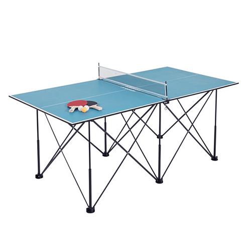 Hathaway Reflex - Mesa de ping pong de 6 pies con red de fijación rápida,  tamaño mediano y plegable para espacios pequeños, hecha de madera de
