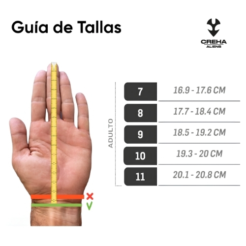 GUANTES DE PORTERO PARA ENTRENAMIENTO TALLA 8 CREHA ALIENS - Imagen 4