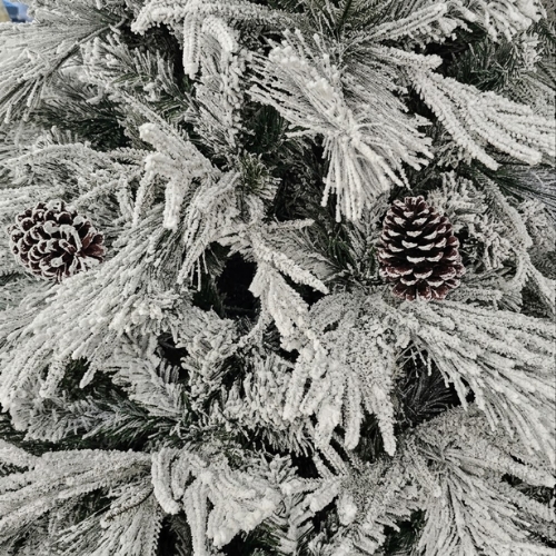 ÁRBOL NAVIDEÑO NEVADO DE 7 PIES - Imagen 2