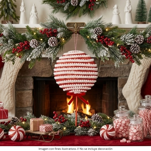 ORNAMENTO CANDY NAVIDEÑO HM23-284 - Imagen 2