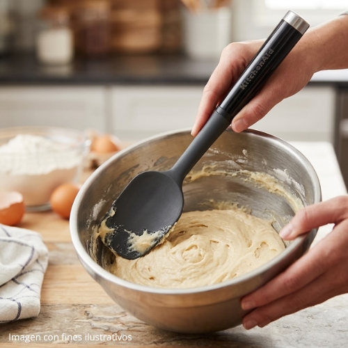 CUCHARA ESPÁTULA TIPO MISERABLE NEGRA KITCHENAID - Imagen 4