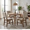 COMEDOR REDONDO CON TOP MADERA MILENIALS CON 4 SILLAS - Thumbnail Image 1