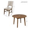 COMEDOR REDONDO CON TOP MADERA MILENIALS CON 4 SILLAS - Thumbnail Image 5