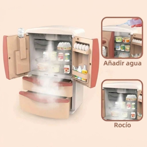 REFRIGERADOR CON ACCESORIOS DE JUGUETE 1138 - Imagen 2