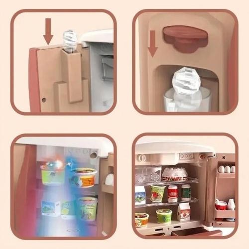 REFRIGERADOR CON ACCESORIOS DE JUGUETE 1138 - Imagen 3