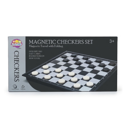 JUEGO DE DAMAS MAGNÉTICAS 0484 - Imagen 1