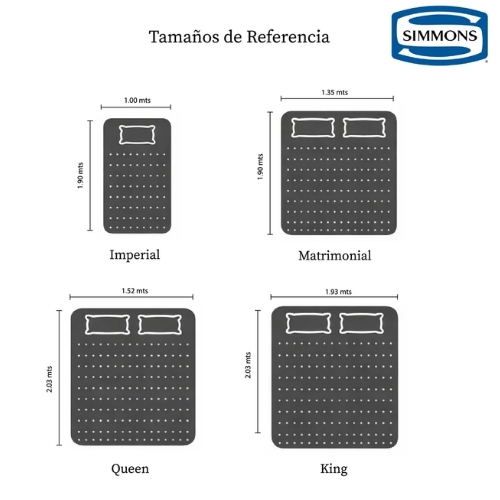 BASE Y COLCHÓN BACKGUARD PT MEDIUM FIRM TOP FULL SIMMONS - Imagen 5