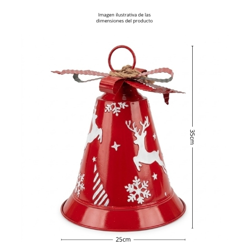 CAMPANA DECORATIVA DE 35CM 2518S - Imagen 3