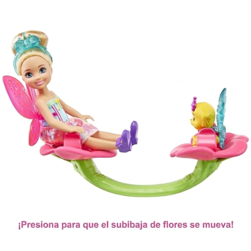 SET DE JUEGO BARBIE DREAMTOPIA CHELSEA CASA DEL ÁRBOL MATTEL - Imagen 2
