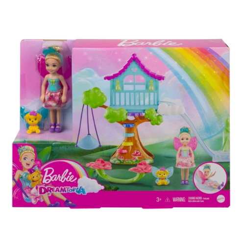 SET DE JUEGO BARBIE DREAMTOPIA CHELSEA CASA DEL ÁRBOL MATTEL - Imagen 5