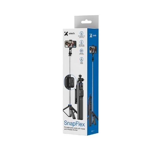SNAPFLEX SELFIE STICK CON TRIPODE Y CONTROL REMOTO XSS-211 XTECH - Imagen 6