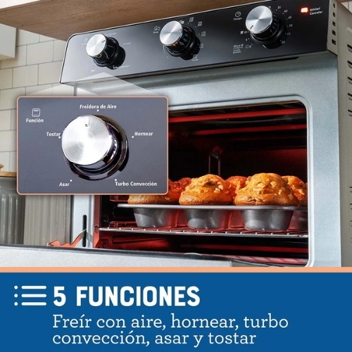 HORNO CON FREIDORA DE AIRE 22 LITROS OSTER® - Imagen 3