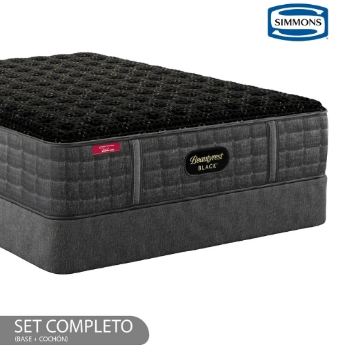BASE Y COLCHÓN BR BLACK SERIE 2 FIRM QUEEN SIMMONS - Imagen 2