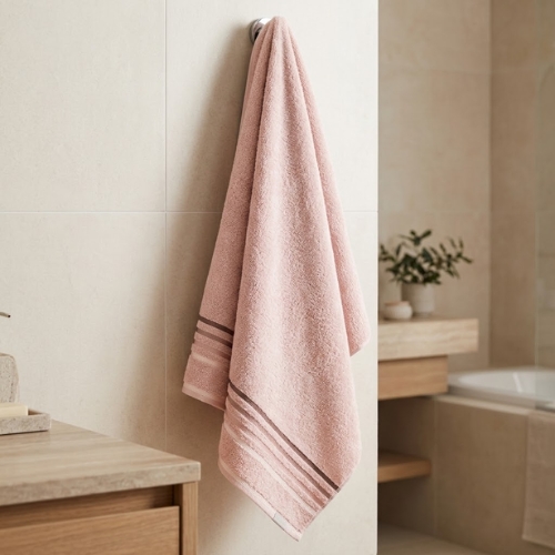 TOALLA DE BAÑO ROSADA LUMINA KARSTEN - Imagen 4