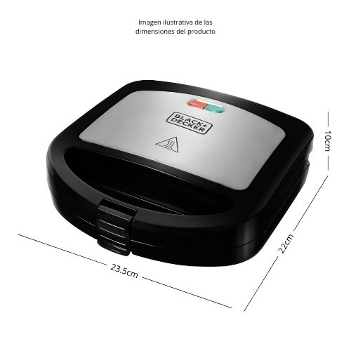 SANDWICHERA PARA PANINI BLACK & DECKER - Imagen 6