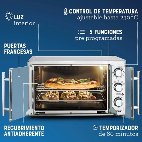 HORNO DE CONVECCION CON FREIDORA DE AIRE 42L OSTER® - Imagen 7