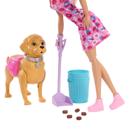 BARBIE MUÑECA MALIBU CON CACHORRO Y ACCESORIOS MATTEL - Imagen 3