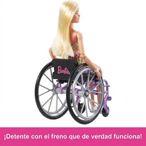 MUÑECA BARBIE FASHIONISTA CON SILLA DE RUEDAS MATTEL - Imagen 3