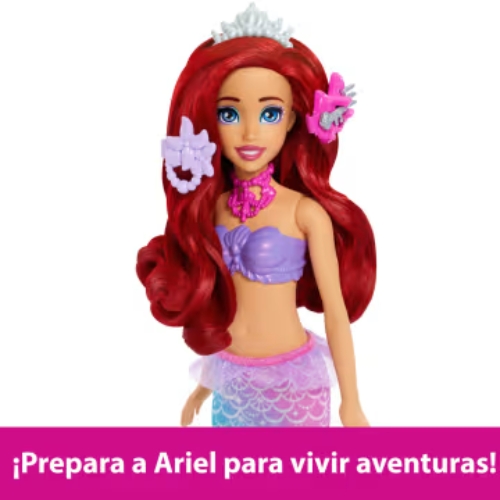 SET DE MUÑECA DISNEY PRINCESS ARIEL SECRETS MATTEL - Imagen 3