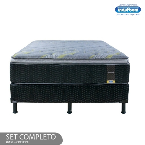BASE Y COLCHÓN SMART REST KING INDUFOAM - Imagen 2