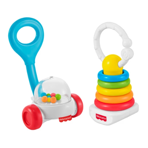 SET DE 2 SONAJAS DIVERTIDAS CLÁSICAS FISHER PRICE MATTEL - Imagen 1