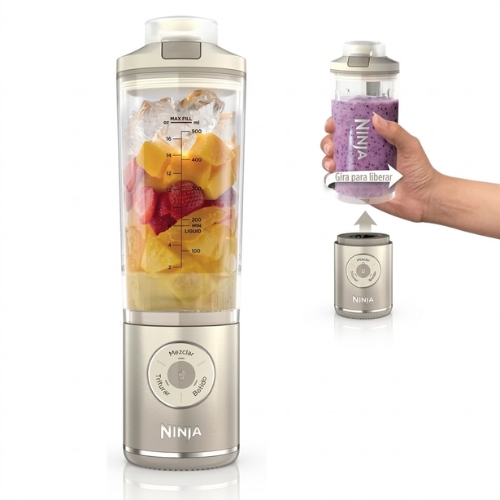 LICUADORA PERSONAL NINJA BLAST CREMA - Imagen 1