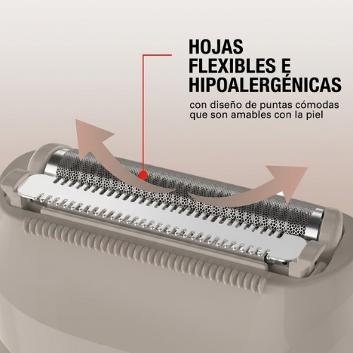 AFEITADORA Y DEPILADORA FEMENINA INALÁMBRICA BAREME REMINGTON - Imagen 2