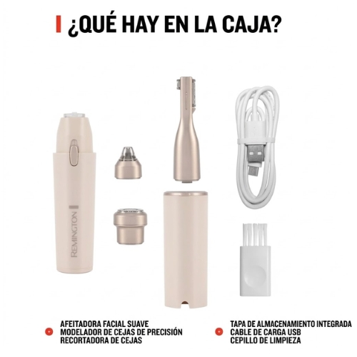 DEPILADORA FACIAL 3 EN 1 BAREME REMINGTON - Imagen 5