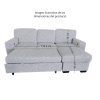 SOFÁ SECCIONAL BUZZ BLANCO-GRIS - Thumbnail Image 9