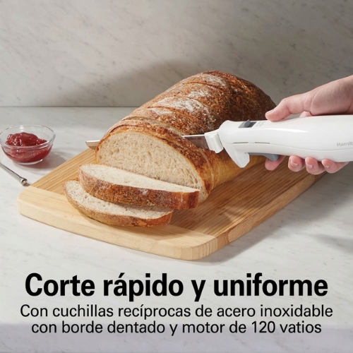CUCHILLO ELÉCTRICO CON TENEDOR Y ESTUCHE HAMILTON BEACH - Imagen 3