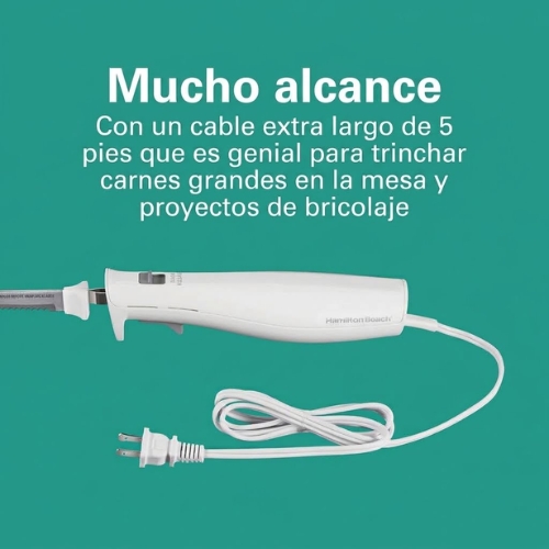 CUCHILLO ELÉCTRICO CON TENEDOR Y ESTUCHE HAMILTON BEACH - Imagen 6