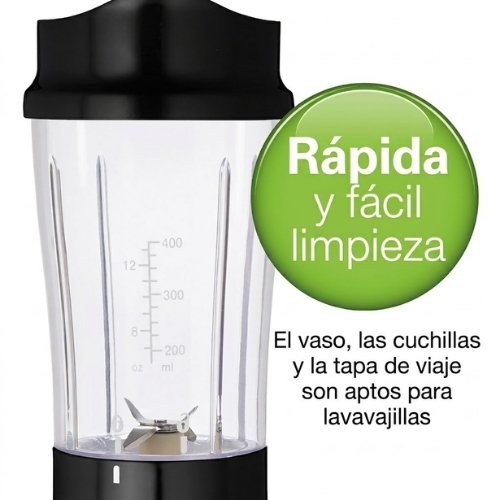 LICUADORA PERSONAL CON TAPA DE VIAJE HAMILTON BEACH - Imagen 4