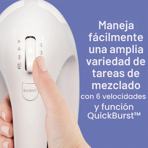 BATIDORA DE MANO ELÉCTRICA DE 6 VELOCIDADES HAMILTON BEACH - Imagen 5