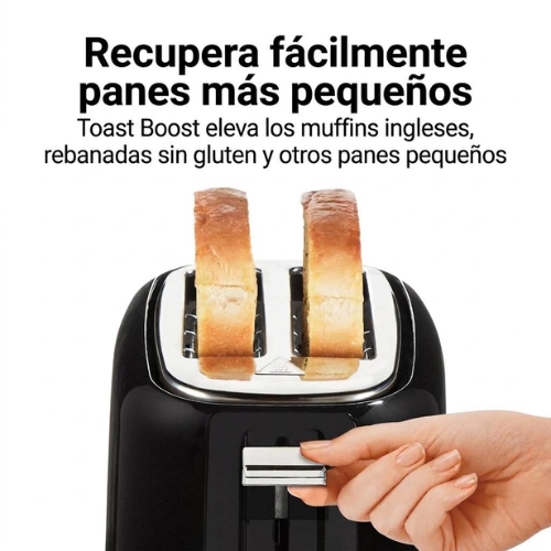TOSTADORA DE 2 REBANADAS CON RANURAS EXTRA ANCHAS HAMILTON BEACH - Imagen 3