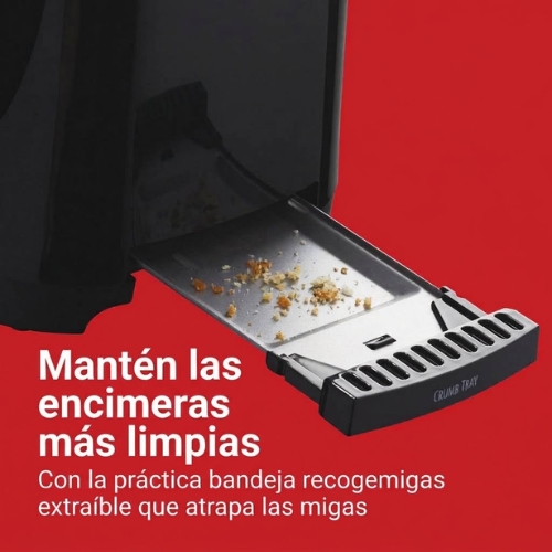 TOSTADORA DE 2 REBANADAS CON RANURAS EXTRA ANCHAS HAMILTON BEACH - Imagen 7