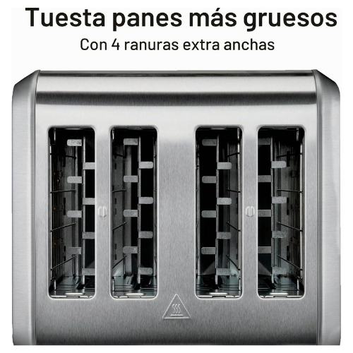TOSTADOR DE ACERO INOXIDABLE CEPILLADO DE 4 REBANADAS HAMILTON BEACH - Imagen 2