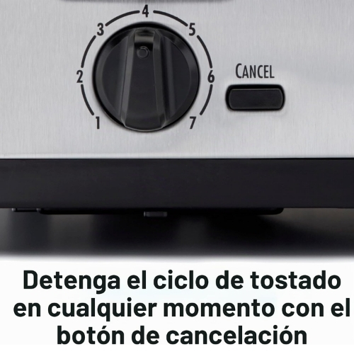 TOSTADOR DE ACERO INOXIDABLE CEPILLADO DE 4 REBANADAS HAMILTON BEACH - Imagen 6