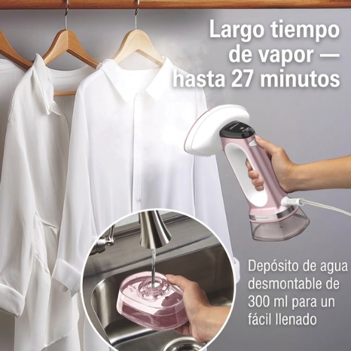 PLANCHA DE VAPOR ROSADA 3 EN 1 HAMILTON BEACH - Imagen 5