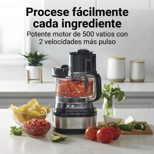 PROCESADOR DE ALIMENTOS DE 10 TAZAS STACK & SNAP HAMILTON BEACH - Imagen 6