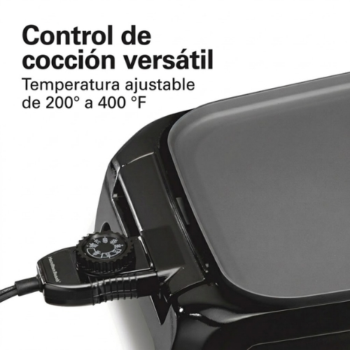 PLANCHA DE CERÁMICA REVERSIBLE DURATHON DE HAMILTON BEACH - Imagen 5