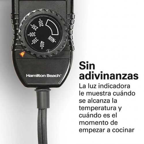 PLANCHA DE CERÁMICA REVERSIBLE DURATHON DE HAMILTON BEACH - Imagen 6