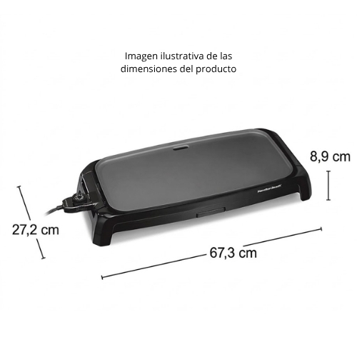 PLANCHA DE CERÁMICA REVERSIBLE DURATHON DE HAMILTON BEACH - Imagen 8
