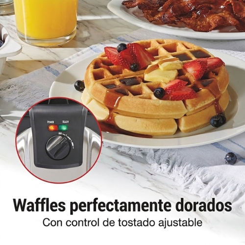 WAFLERA BELGA CON REJILLA EXTRAÍBLE HAMILTON BEACH - Imagen 4